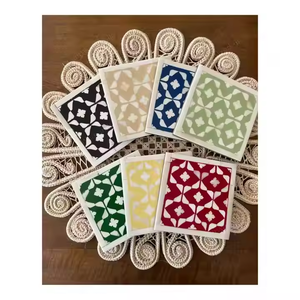 Sous-verres traditionnels dotés d'un élégant savoir-faire en résine époxy 2025 durables, élégants et parfaits pour un décor moderne ou classique. - Product Image 1