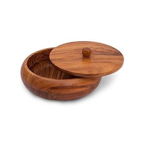Wooden Chapati Box with Lid for Storing Rotis Ideal for Home Dining Table Catering Weddings and Traditional Occasions - Product Image 3