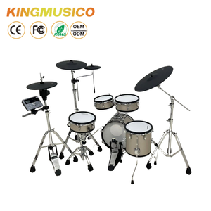 Batterie électronique Kingmusico PDM-200UE de haute qualité, 15 kits de batterie, 10 morceaux de démonstration, écran LED, USB MIDI, peaux de batterie en mesh double couche - Product Image 3