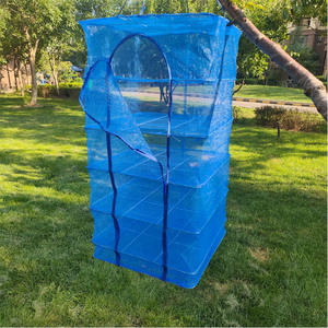 取り外し可能な吊り下げ式乾燥ラック 3層/5層乾燥ネット 防虫 折りたたみ式吊り下げメッシュ乾燥ネット 果物・野菜・魚用 - Product Image 1