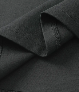 Camisetas Extra Grandes Personalizadas de Algodón de 300 GSM para Hombre, Estilo Vintage, Cuello Redondo, Diseño en Blanco, Estampado, Tela Jersey, Hip Hop - Product Image 3