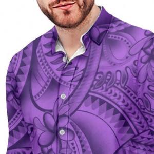 เสื้อซับลิเมชันสำหรับผู้ชายเสื้อเชิ้ตผ้าฝ้าย100% ระบายอากาศได้ดีน้ำหนักเบามีสไตล์ - Product Image 2