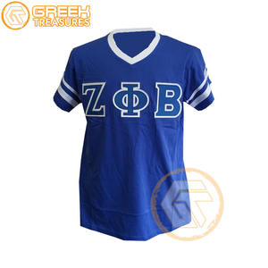 Venta al por mayor personalizada Zeta Phi Beta mujeres camiseta hermandad ropa algodón camisetas más finas mujeres fraternidad prendas - Product Image 1