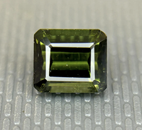 Tourmaline verte naturelle en forme d'octogone origine brésilienne à facettes bleu vert pierres précieuses en vrac fabrication de bijoux Jaipur bijoux fins