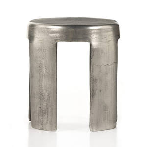 คอนโซลฝังกระดูกแบบคลาสสิกโบราณทำจากโลหะทรงกลมสำหรับห้องนั่งเล่นและห้องนอน - Product Image 2