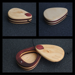 Boîte à médiators de guitare en bois massif haut de gamme faite à la main, finition polie, étui de rangement écologique pour guitares acoustiques/électriques, personnalisable - Product Image 4
