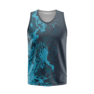 เสื้อกล้ามพิมพ์ลายสำหรับออกกำลังกายเล่นโยคะเสื้อแขนกุดผ้าโพลีเอสเตอร์แห้งเร็วพิมพ์ลายสำหรับ100% ออกกำลังกายในยิม - Product Image 1