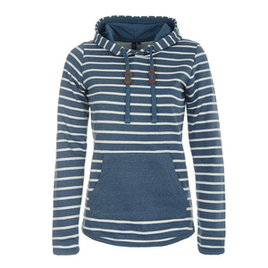 Hoodies For Women Color Block Casual Lightweight Quarter Zip Pullover Long Sleeve <b>Striped</b> Sweatshirts With Pockets - Product Image 4