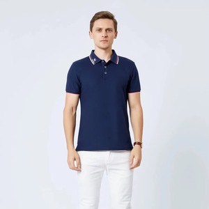 High Quality 100% Cotton Men's Golf for Polo Shirt Custom Short Sleeve Sports Fitness Print Pattern for Team Work - Product Image 2