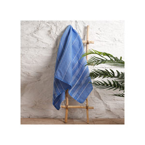 ผ้าขนหนูชายหาดผ้าฝ้ายขนาดใหญ่แบบตุรกีดูดซับได้ดีและปราศจากทรายมีพู่ดีไซน์โลโก้ออกแบบได้ตามที่ต้องการ - Product Image 2