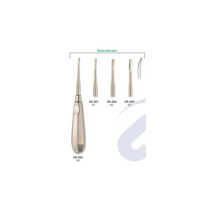 Ascenseurs de racine d'extraction dentaire différentes formes et conception faites d'ascenseurs de luxation d'acier inoxydable de haute qualité - Product Image 2
