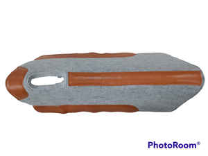 2024 Custom Made Western Equestrian Horse Saddle <b>Pads</b> Genuine Leather 3/4 Inch Light Gray Synthetic <b>Felt</b> <b>Pad</b> Hot Sale! - Product Image 5