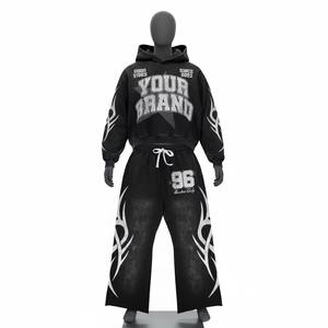 Chándal con Serigrafía Personalizada, Diseño Holgado de Moda, 100% Felpa de Algodón, Perfecto para Uso Diario, Unisex - Product Image 4