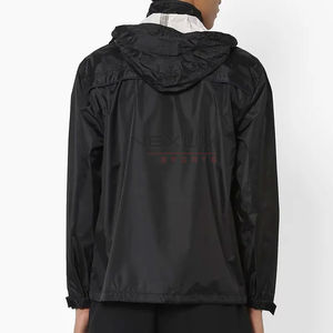 Meilleur design facile à porter prix de gros veste coupe-vent High Street couleur unique veste coupe-vent écologique OEM - Product Image 6