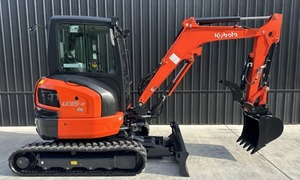 Mini-excavatrice sur chenilles KUBOTA U35-4 de haute qualité, modèle 2021, neuve d'occasion, à vendre, avec moteur, boîte de vitesses et engrenages. - Product Image 4