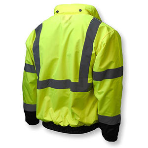 เสื้อแจ็คเก็ตสำหรับทำงาน ผลิตจากผ้าโพลีเอสเตอร์ เสื้อแจ็คเก็ตนิรภัยพร้อมโลโก้สั่งทำพิเศษ เสื้อแจ็คเก็ตนิรภัยสำหรับงานก่อสร้างสะท้อนแสง 3M - Product Image 2