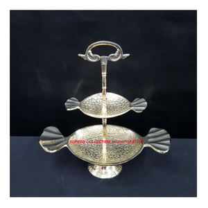 Support pour bol à chocolat en laiton doré à trois étages Offre Spéciale - Product Image 6