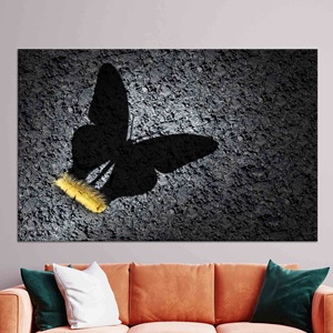 ผ้าใบพิมพ์ลาย: ศิลปะการเปลี่ยนรูปร่างของหนอนผีเสื้อ - เงาผีเสื้อ, ผ้าใบหุ้ม - Product Image 1