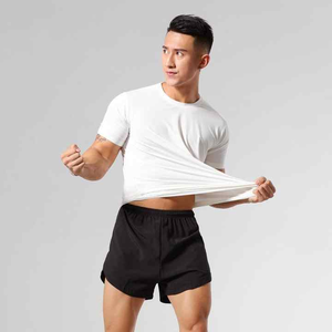 เสื้อยืดกีฬาสำหรับผู้ชายเสื้อยืดผ้าโพลีเอสเตอร์100% ให้เลือกหลากสีแห้งเร็วสำหรับฝึกซ้อมวิ่ง - Product Image 3