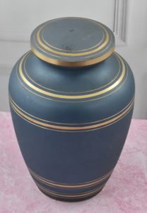 Blue Beautiful Cremation <b>Urn</b> for Adult Ashes Elegant <b>Pet</b> <b>Casket</b> & <b>Urn</b> for Human Ashes Ashes Keepsake - Product Image 3