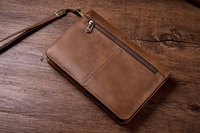 ALBORZ Coupe-cigares en cuir véritable givré personnalisé, fait main, style américain, surface mate, tube de voyage portable de luxe