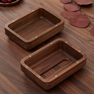Tissue Box Whole Wood Living Room Desktop Paper Box, Solid Wood Napkin Box for Home, Kitchen, Living Room, Car Use - Product Image 4