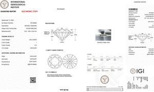 ราคาที่ดีที่สุดรอบตัดที่ยอดเยี่ยม IGI ได้รับการรับรอง 3.05 กะรัตธรรมชาติ I สี SI2 ความชัดเจนหลวมเพชร Solitaire สําหรับเครื่องประดับทํา - Product Image 2