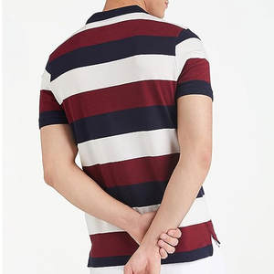 Polo imprimé uni respirant pour homme, personnalisable avec logo et impression, 100 % coton, manches courtes, prix de gros - Product Image 2