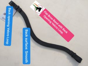 Bride de cheval en cuir plat et fin, finition lisse, changement rapide, bride de cheval en cuir de qualité supérieure avec fermeture à boucle et crochet - Product Image 5