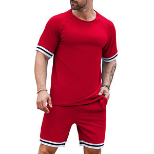 Chándal de verano personalizado OEM al por mayor ropa informal y cómoda media manga 100% algodón chándal de verano para hombres - Product Image 3