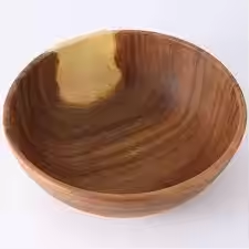Ensaladera de madera Tazón de sopa hecho a mano de calidad premium Clásico Elegante por Crescent Crafts - Product Image 5