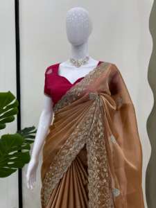Beautiful Designer Saree With <b>Thread</b> & Sequence Work - Product Image 4