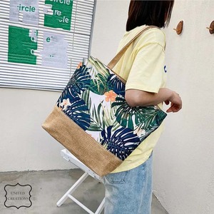 Vente en gros de sacs fourre-tout de plage en jute personnalisables écologiques pour femmes sac en hêtre naturel réutilisable avec poignée sacs fourre-tout de luxe pour femmes - Product Image 3