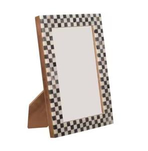 Marco de fotos de cristal de lujo moderno, resina blanca, escritorio de oficina en casa, incrustaciones de hueso simples, tecnología colgante caliente para el hogar de la boda - Product Image 4