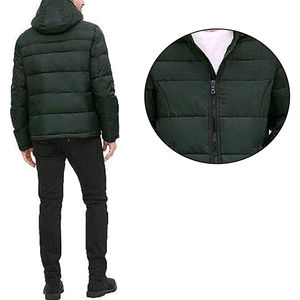 Chaquetas de Burbuja Modernas y Elegantes para Hombre, Ropa de Invierno con Cuello Alto y Capucha, Hechas en Pakistán, Tela de Lona, Estilo Urbano - Product Image 3