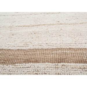 Blythe Ivory Striped Abstract <b>Boho</b>-Inspired Hand Knotted Afghan Wool <b>Rug</b> for Home Living Room Carpet Rectangle Hallway - Product Image 3