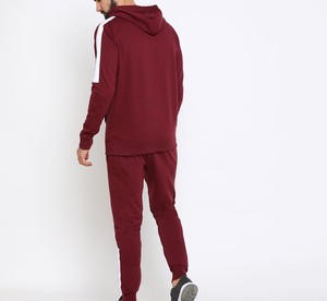 Conjuntos informales de calidad superior para hombre, chándal ligero de algodón 100%, pantalones de chándal transpirables con capucha para invierno, sólido frontal personalizado - Product Image 6