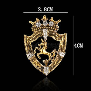 Broche en acier accent audacieux courbe douce texture riche forme chic mode appel broche en acier - Product Image 6