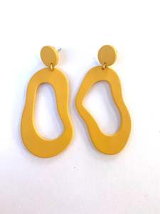 Floral Embedded <b>Resin</b> <b>Crafts</b> Earrings - Product Image 3