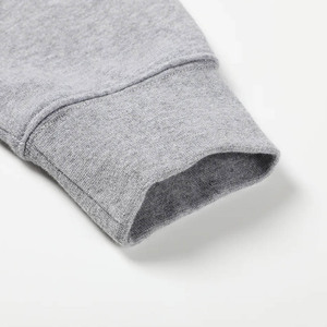 เสื้อฮู้ดดี้ผู้ชายคุณภาพสูง 500 GSM หนานุ่ม ทรงโอเวอร์ไซส์ ผ้าฝ้าย 100% รับสกรีนโลโก้ ซิปหนา แบบเรียบ สำหรับฤดูหนาว - Product Image 5