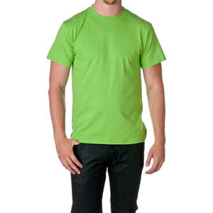 Camiseta personalizada de 100% algodón para hombre, lisa de manga corta peso pesado, calidad de 200g/m2 con opciones de impresión y mezcla de poliéster - Product Image 1