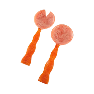 ชุด2 12 "เซิร์ฟเวอร์สลัดเรซินหรือที่คีบสำหรับใช้ในครัวช้อนเสิร์ฟพร้อมรูปแบบที่ไม่ซ้ำกัน - Product Image 2