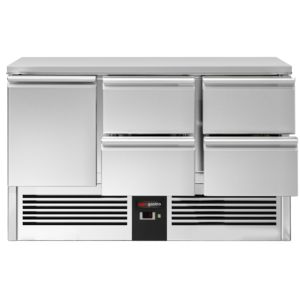 Réfrigérateur de comptoir commercial PREMIUM - 1370x700mm - avec 1 porte - avec 4 tiroirs - capacité 368 litres - Product Image 5