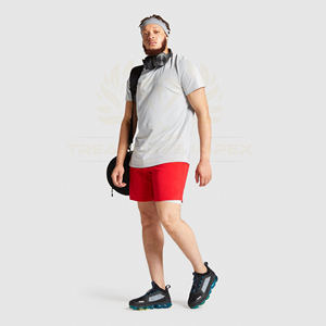 กางเกงขาสั้นออกกำลังกายผู้ชาย แห้งเร็ว ระบายอากาศดี สวมใส่สบาย พร้อมโลโก้สั่งทำ ผ้าโพลีเอสเตอร์ 100% คุณภาพสูง - Product Image 4