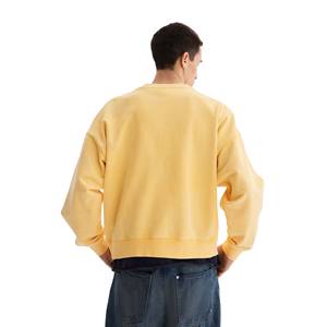 Wholesale Streetwear Oversized Sweatshirt 100% Cotton Fleece Unisex <b>Crewneck</b> Sweatshirts Mens Heavyweight High Quality <b>Crewneck</b> - Product Image 5
