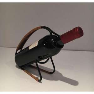 Factory Wholesale Price Metal <b>Wine</b> Bottle Stand with Black Powder Coated Finished Customized Shape &size to Get Good Cost - Product Image 3