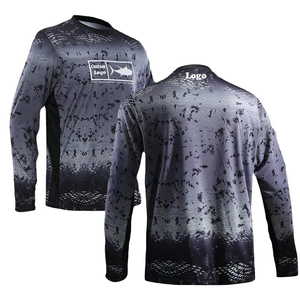 เสื้อโปโลตกปลา UPF50 ป้องกันรังสียูวี แบบสั่งทำพิเศษ ลายพิมพ์แบบ Dye Sublimation เสื้อโปโลตกปลาแขนยาวสำหรับผู้ชาย UPF 50 ป้องกันแบคทีเรีย แห้งเร็ว - Product Image 3