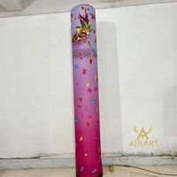 Modèle de pilier imprimé gonflable à prix bon marché d'usine pour l'ouverture de magasin, annonce une colonne gonflable pour la décoration de fête
