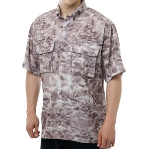 Camisas con Estampado de Peces 2026, Ventiladas, de Secado Rápido, UPF 50, Ropa de Pesca con Bolsillo en el Pecho con Botón, Estampado de Camuflaje/Ropa de Pesca - Product Image 3