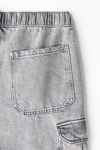 Pantalones vaqueros de mezclilla elásticos de cintura alta para hombre de calidad superior 100% algodón Cargo Joggers holgados cómodos lavados a la piedra para invierno - Product Image 3